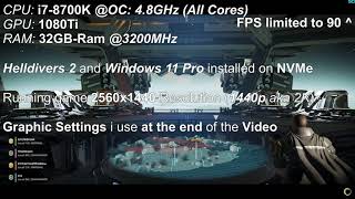 Helldivers 2  Optimal Settings at the End  8700K  1080Ti Uncut Gameplay 1440p [upl. by Didier]