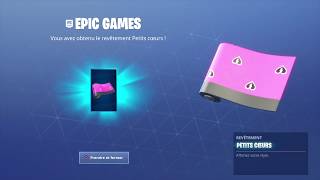 Fortnite  ENFIN le revêtement quotpetits cœursquot GRATUIT récupérez le vite en jeu [upl. by Drucie]