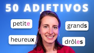 🇫🇷 ¿Conoces Los 50 Adjetivos Más Comunes En Francés [upl. by Halian]