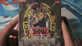 Best Yugioh 2004 Invasion of Chaos 1st Edition Box Opening Ever [upl. by Akanke]