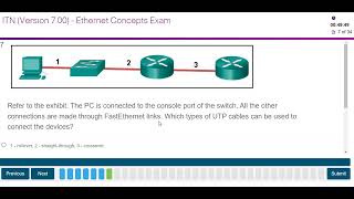 Ethernet Concepts Exam CCNA v702 ITN [upl. by Bullard447]