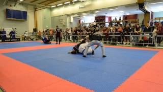 Elina Moestam vs Valentina Mejia Osorio Women Blue adult 585 Stockholm Open BJJ 2015 [upl. by Anaiuq]