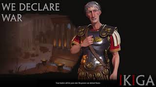 ROME  TRAJAN THE ROMAN EMPEROR ALL VOICED QUOTES amp DENOUNCE  CIVILIZATION VI  CIV VI [upl. by Alih161]