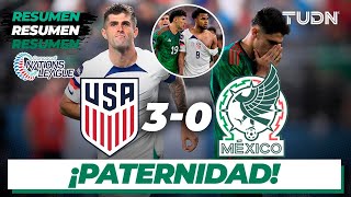 Resumen y goles  Estados Unidos 30 México  CONCACAF Nations League  SEMIFINAL  TUDN [upl. by Veronica]