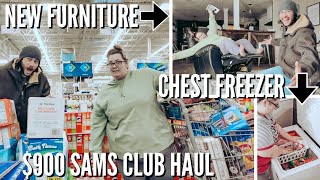 NEW LIVING ROOM FURNITURE  biggest grocery haul I’ve ever done  THRIFT STORE SHOPPING 😄 [upl. by Eytak114]