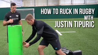 How to Ruck in Rugby Advanced Level with Justin Tipuric [upl. by Micco]