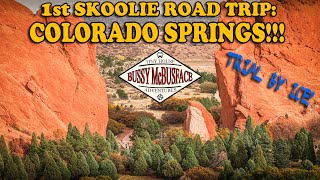 First Road Trip in our Skoolie to Colorado Springs [upl. by Rohn685]