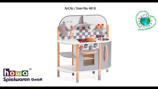 howa ® Montageanleitung Spielküche Art Nr 4818  Assembly Instructions play kitchenNo 4818 [upl. by Gareri]