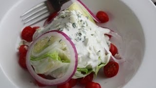 Blue Cheese Dressing  How to Make the Best Creamy Blue Cheese Dressing [upl. by Mateya274]