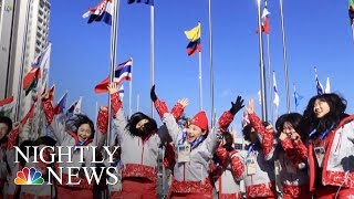 North Korean Athletes Arrive In PyeongChang Ahead Of Olympic Games  NBC Nightly News [upl. by Eatnhoj]