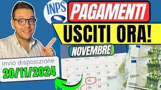 INPS NOVEMBRE🔴Usciti Ora👉ADI SFL AUU NASPI💶Bonus INVALIDI e PENSIONI [upl. by Shiroma750]