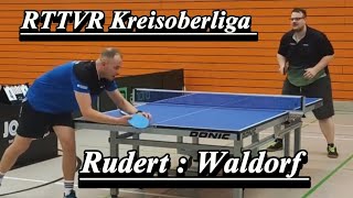 Kreisoberliga  Ganzer Tisch VH gegen kontrollierten RH Block NRudert1593TTR  PWaldorf1641TTR [upl. by Nelly]