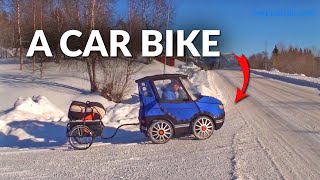 Incredible Bicycle Car  PodRide EBike Is Great For Winter Commutes [upl. by Harrison279]