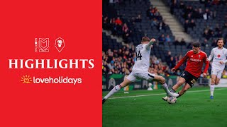 HIGHLIGHTS  MK Dons 31 Salford City [upl. by Ralyt667]