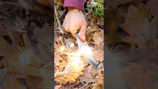 ⛺ Practical camping fire starter rope making 🔥  bushcraft survival diy woodworking nature [upl. by Latnahc]