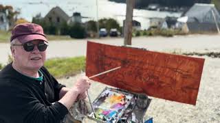 Drawing Stonington ME  a plein air oil Brian Keeler [upl. by Witt]