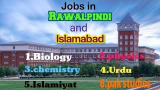 Teaching jobs in Rawalpindi and islamabad [upl. by Kathrine]