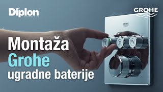 Grohe montaža ugradne baterije Rapid SL i SmartControl sistema [upl. by Montana219]