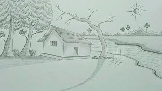 Pencil Sketch Drawing With Easy Tricks  part 09  Pencil Sketch ideas [upl. by Erdnassak]