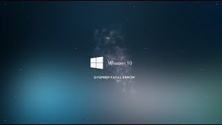 Fix Sysprep Fatal Error In Windows 1087 [upl. by Cristionna]