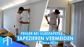 Wie tapeziere ich Vliestapeten richtig  Tipps amp Tricks  Der Wandprofi [upl. by Latsryk]