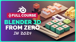 Full Blender 4 Course for Complete Beginners 2024  Polygon Runway [upl. by Fellner]