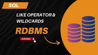 Sql Like operator amp Wildcards session  10 [upl. by Stepha]