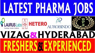 Latest Pharma Jobs in Telugu 2023  New Pharma Jobs in Vizag amp Hyderabad [upl. by Erelia]