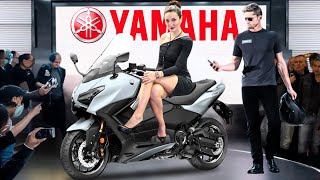 2025 NEW YAMAHA TMAX amp TMAX TECH MAX FACELIFT LAUNCHED [upl. by Rimaj]