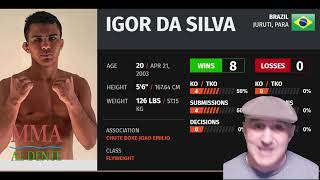 Igor Severino Da Silva vs Andre Mascote Lima Prediction and Bet UFC on ESPN 53 [upl. by Stevena173]