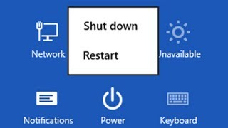 Windows 8  Shutdown or Restart Tutorial [upl. by Odelle]