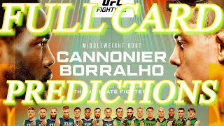 UFC VEGAS 96 FULL CARD PREDICTIONS l CANNONIER vs BORRALHO [upl. by Saltsman20]