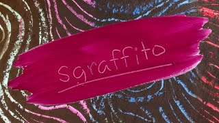 How to use sgraffito in painting for kids [upl. by Lirrehs]