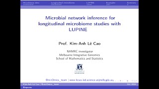 LUPINE microbial network inference for longitudinal microbiome studies [upl. by Selrac]