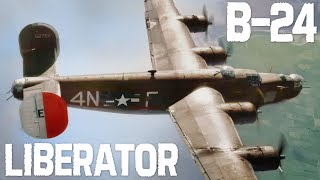 Consolidated B24 Liberator  Great American Aircraft  Upscaled [upl. by Mazman]