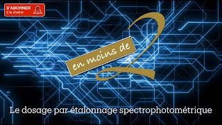 Le dosage par étalonnage spectrophotométrique en Terminale [upl. by Colb]