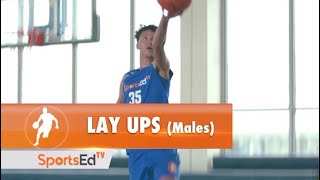 OVERHAND amp UNDERHAND LAYUPS  BASKETBALL SKILL BREAKDOWN [upl. by Linoel211]