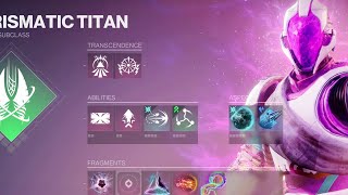 Destiny 2 prismatic Titan subclass all aspects full overview [upl. by Domineca]