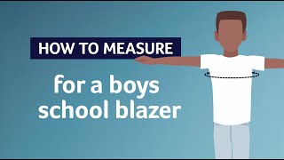 Trutex how to measure for a boys school blazer [upl. by Suoivatra]