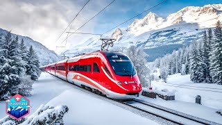 GLACIER EXPRESS SWITZERLAND🇨🇭World’s Most Beautiful Train Ride in Switzerland [upl. by Ecinahs]