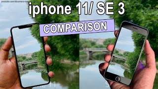 iPhone 11 vs Iphone SE 2022 3rd generation  Camera Comparison zoom stabilization slowmo [upl. by Leahcimnoj721]