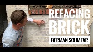 How to repair old brick using the German Smear or Schmear [upl. by Haskel]