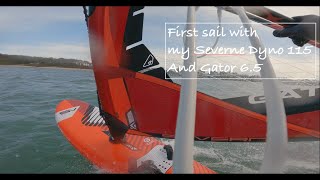 First time sailing my Severne Dyno 115 and Severne Gator 65 [upl. by Benoite]