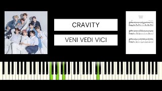 CRAVITY 크래비티 VENI VIDI VICI BEST PIANO TUTORIAL amp COVER [upl. by Kopple]