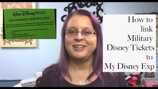 How to link Military Disney Tickets [upl. by Einomrah177]