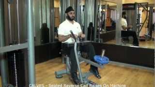 CALVES  Seated Reverse Calf Raises On Machine [upl. by Geddes425]