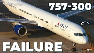 FAILURE  Boeings Stretched 757300 [upl. by Nimajneb303]