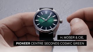 Review by Andrew Morgan  Pioneer Centre Seconds Cosmic Green  H Moser amp Cie [upl. by Nnylirej]