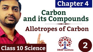 Chapter 4 Carbon and its Compounds  Allotropes of Carbons  RBSE  Class 10 Part2 [upl. by Nylak]