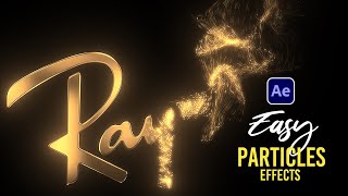 After Effects Tutorial Particles Logo amp Text Animation  Simple Way  Trapcode Particular Tutorial [upl. by Lleuqar]